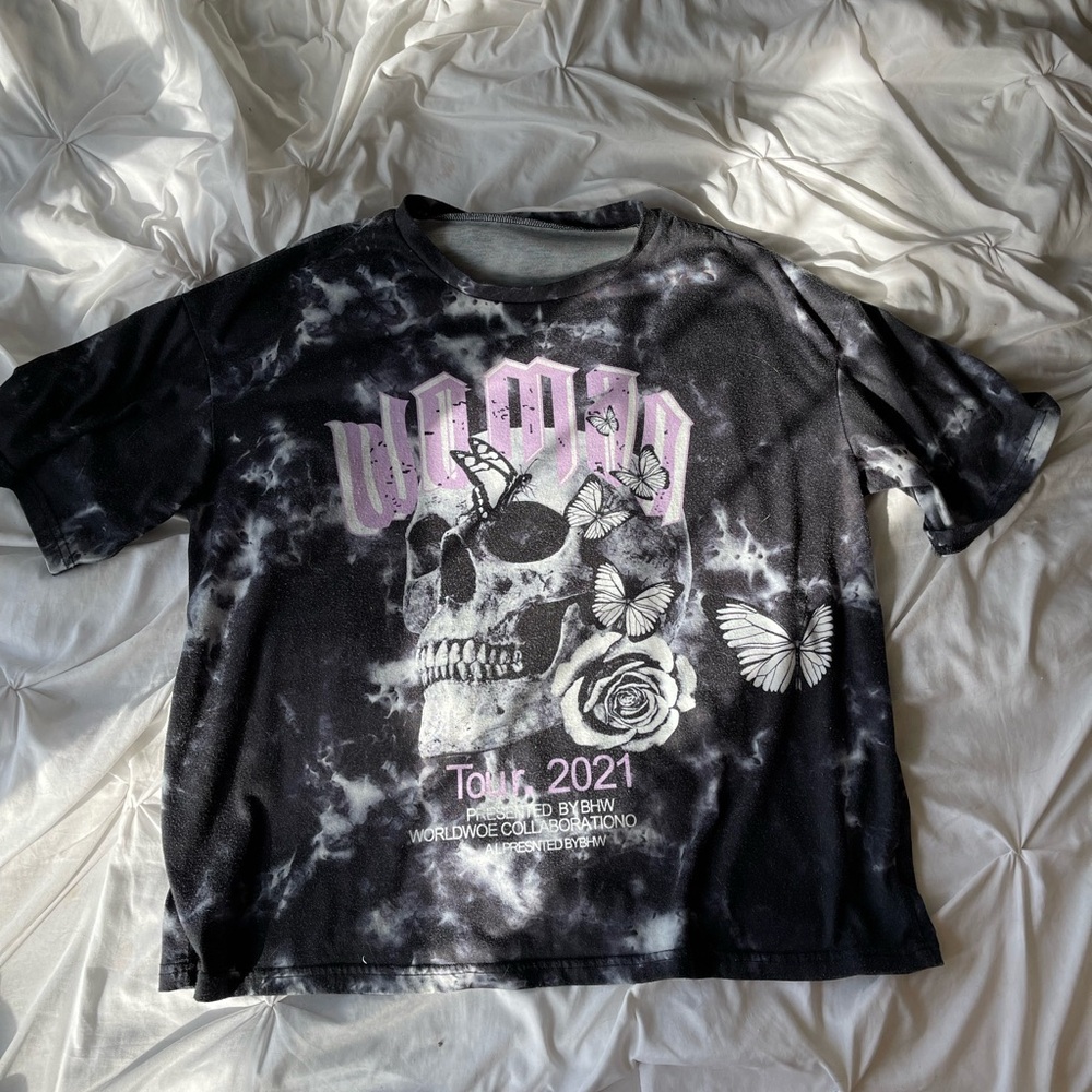Black and White Graphic T-Shirt